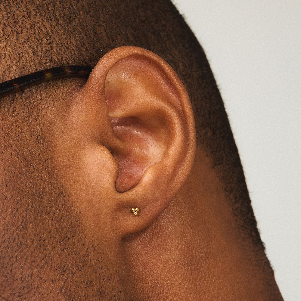 zTrinity Push Pin Flat Back Earring