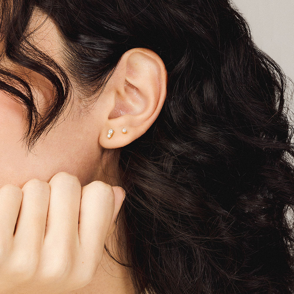 zGaia Push Pin Flat Back Earring