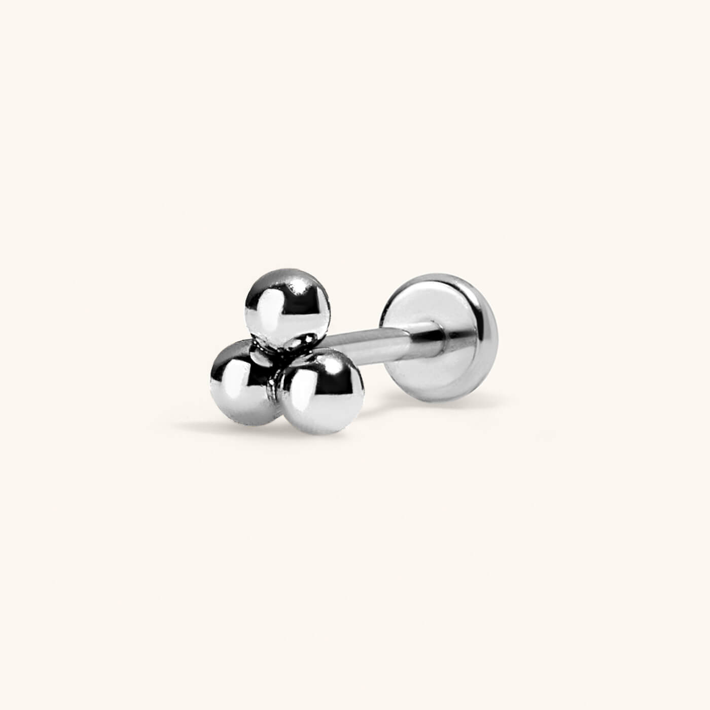 zTrinity Push Pin Flat Back Earring