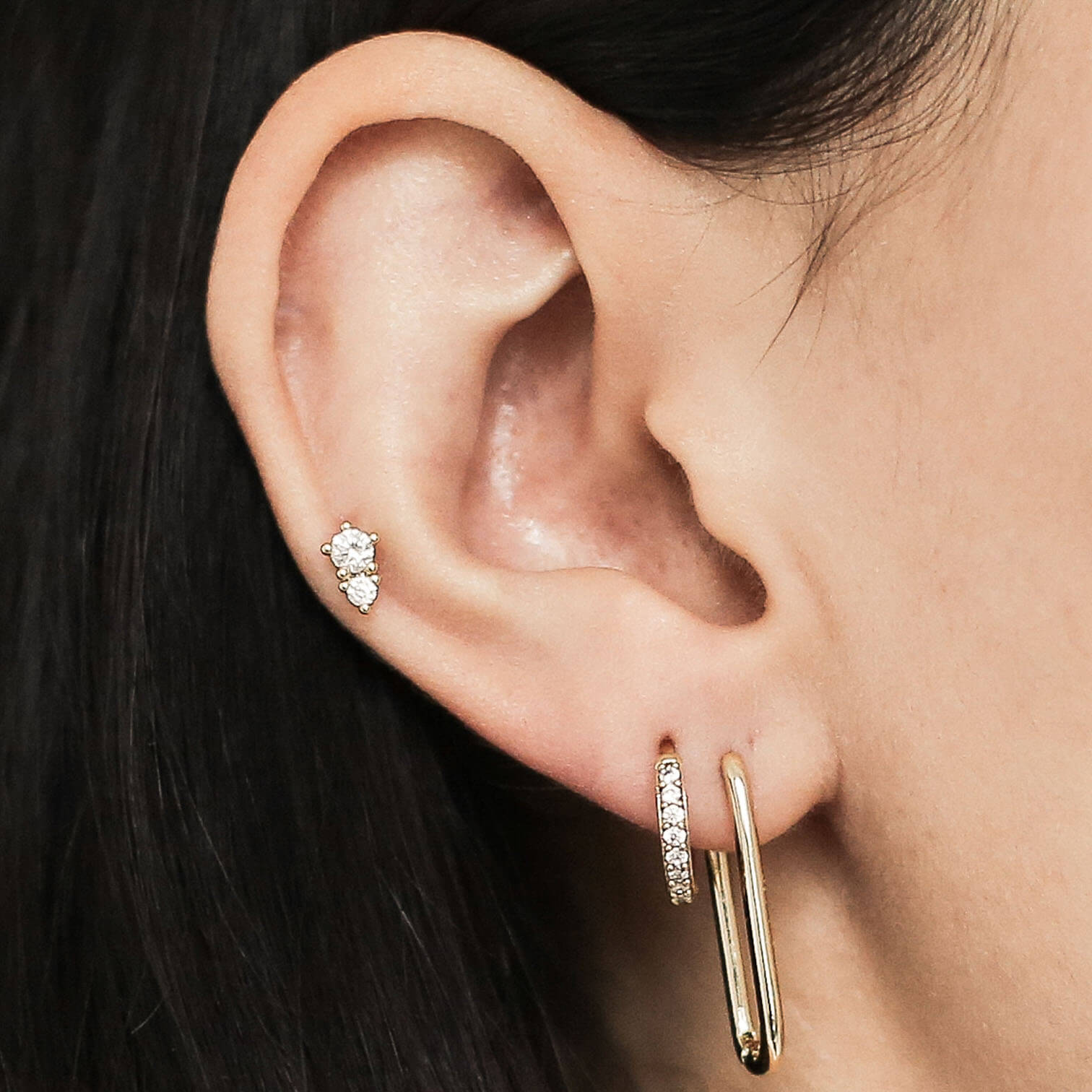 zGaia Push Pin Flat Back Earring