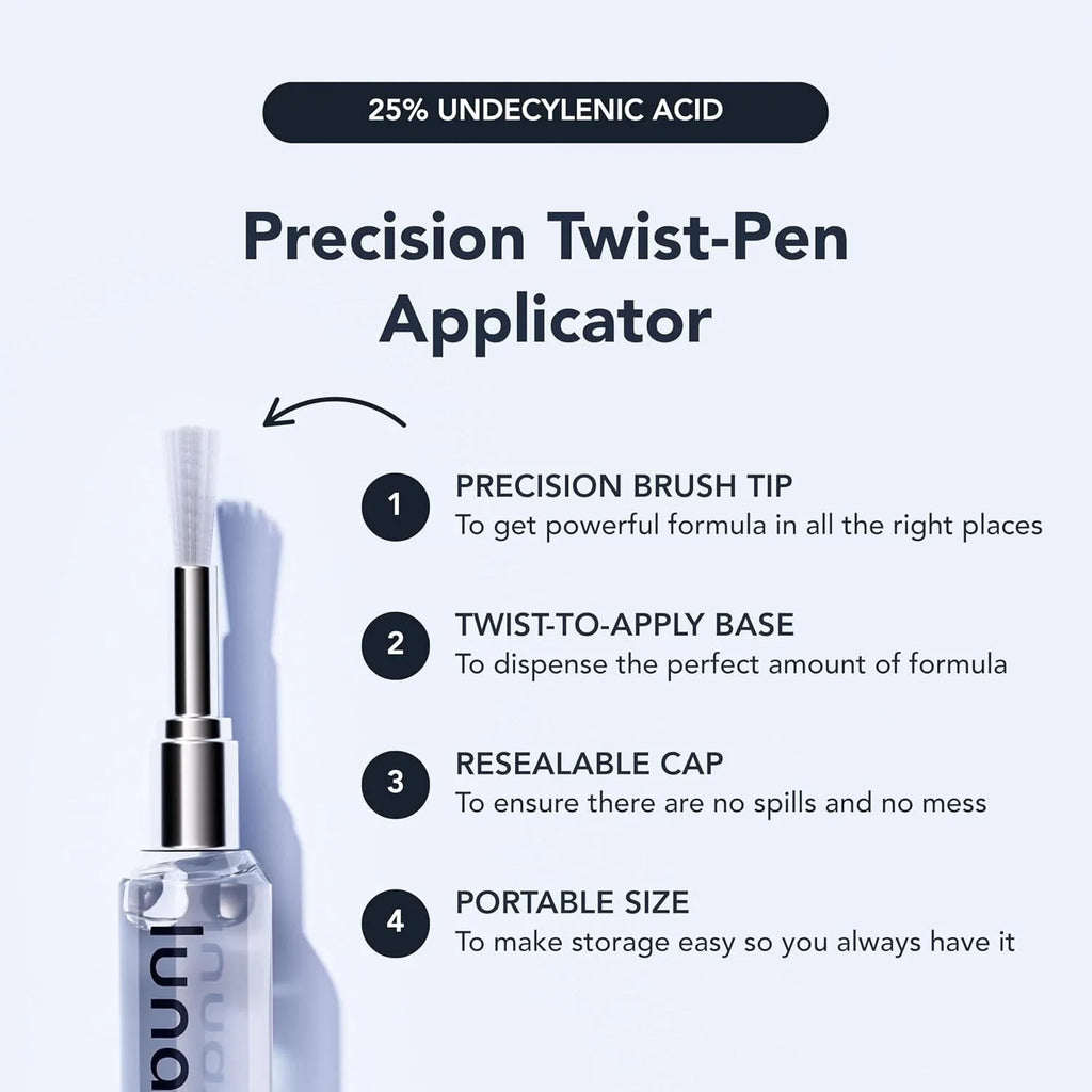 Lunavia Antifungal Pen – 25% Undecylenic Acid, Toenail Fungus Treatment Extra