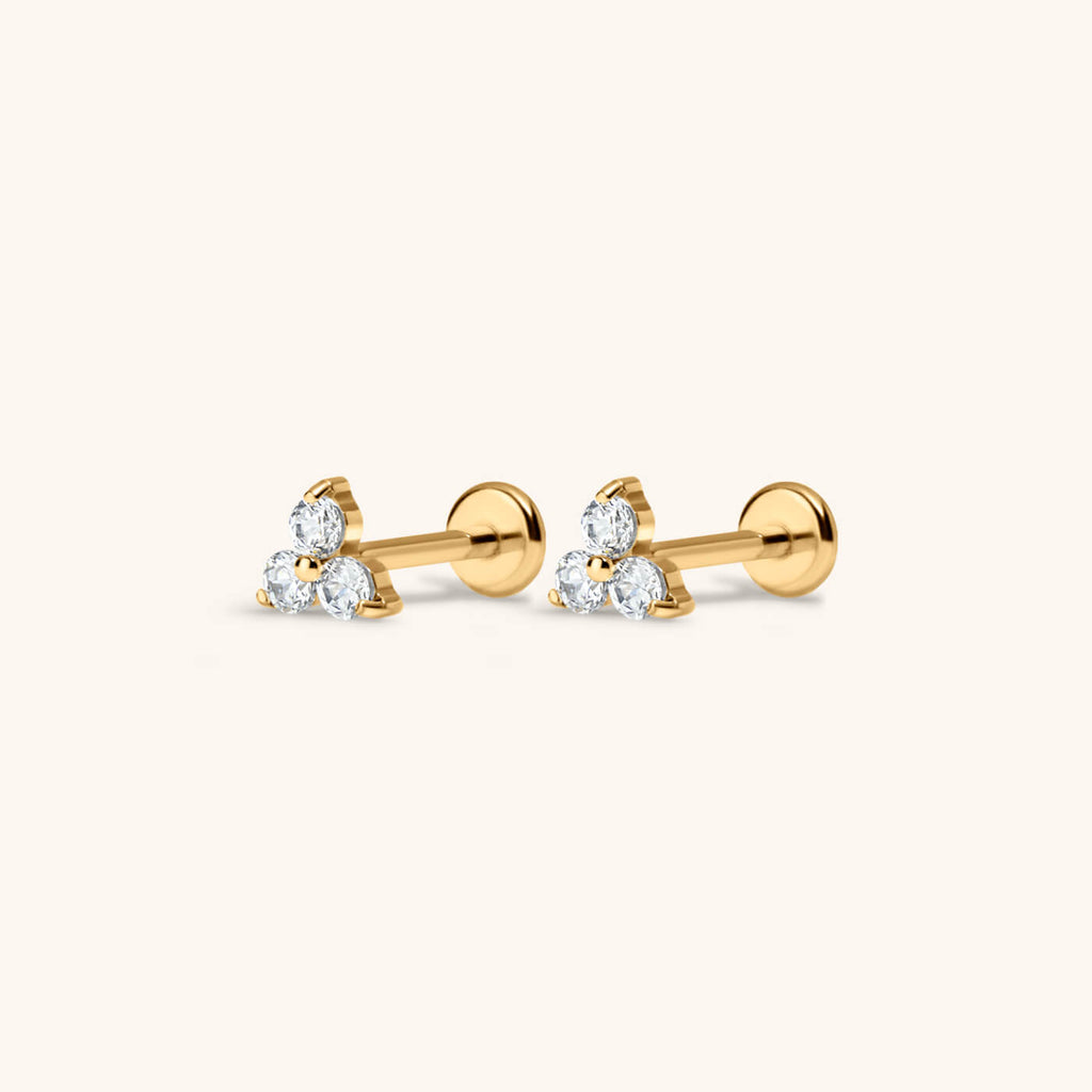 zCrystal Trinity Nap Earrings