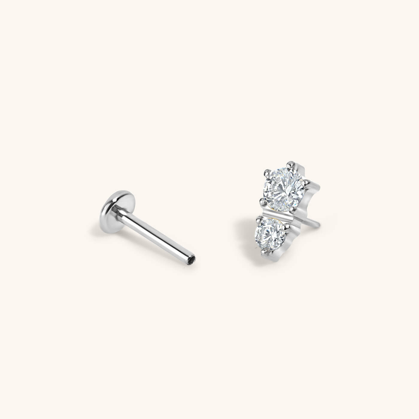zGaia Push Pin Flat Back Earring