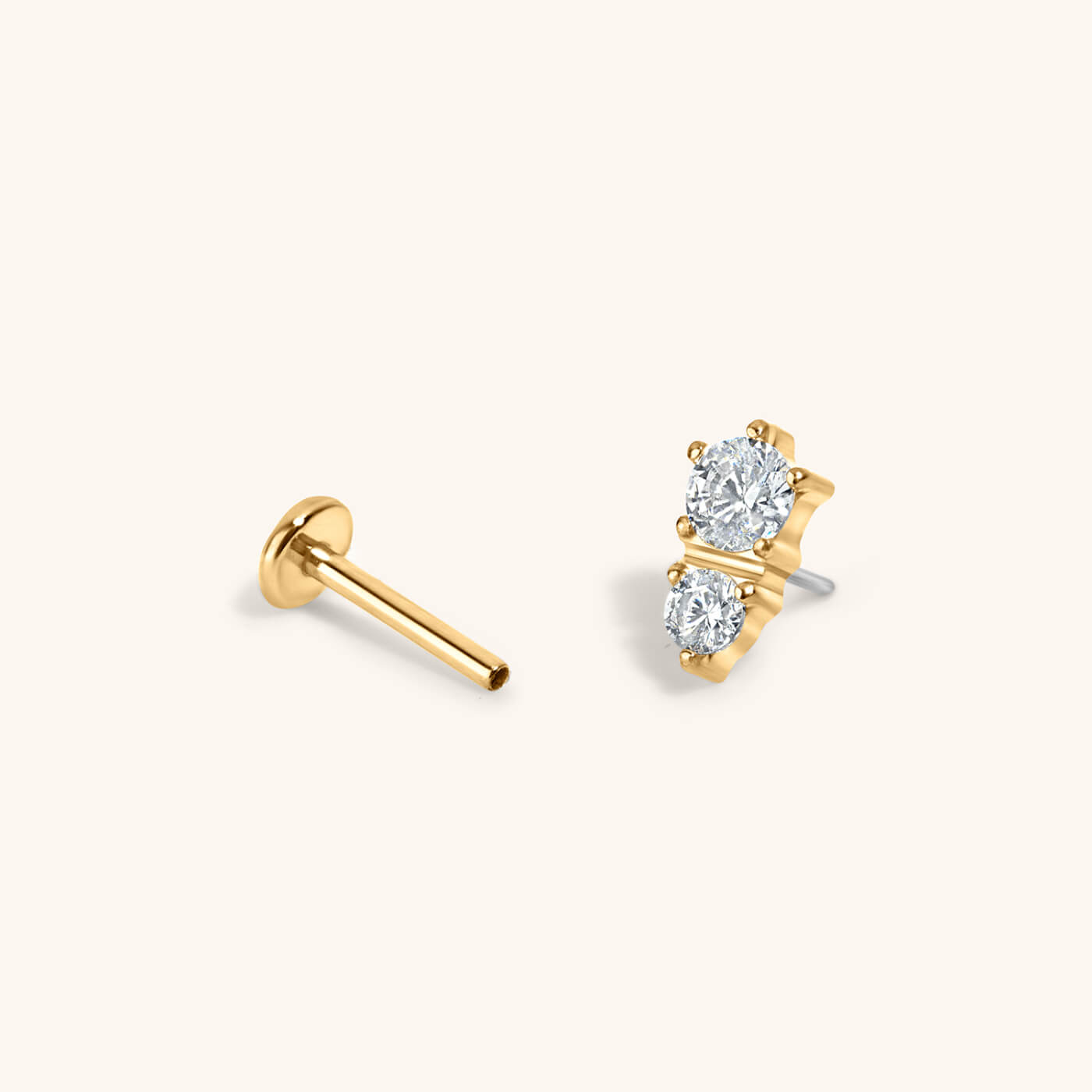 zGaia Push Pin Flat Back Earring